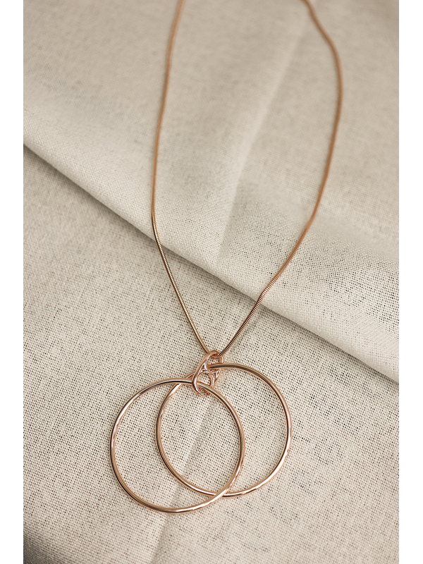 She Jewellery Double Ring Necklace