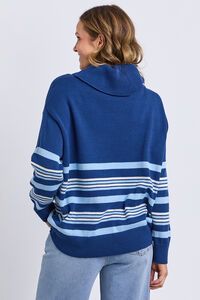 Elm Striped Roll Neck Sweater