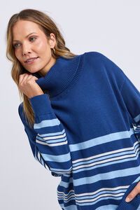 Elm Striped Roll Neck Sweater