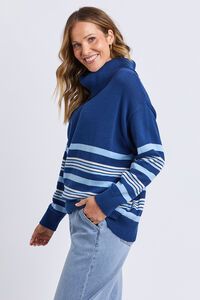 Elm Striped Roll Neck Sweater