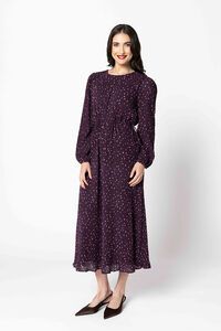 Seeking Lola Cranberry Crush Cat Walk Maxi Dress