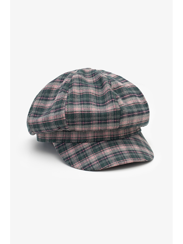 Antler Primrose Plaid Newsboy