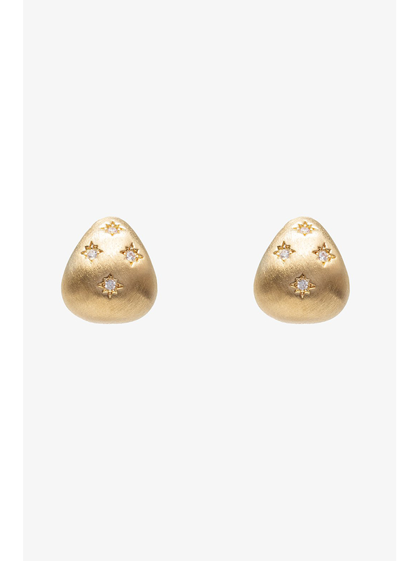 Antler Front Set Teardrop Earring