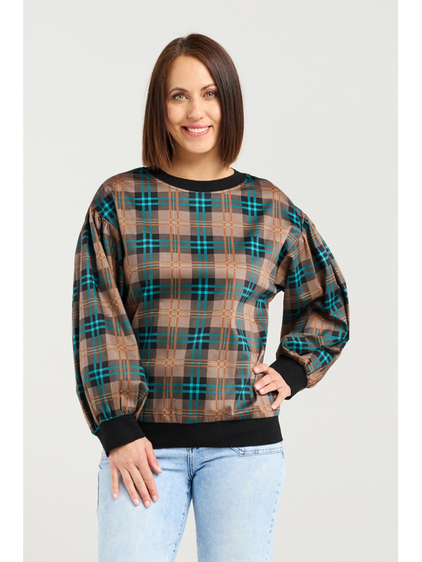 Seduce Emily Plaid top 