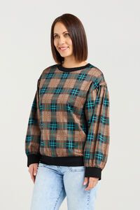 Seduce Emily Plaid top 