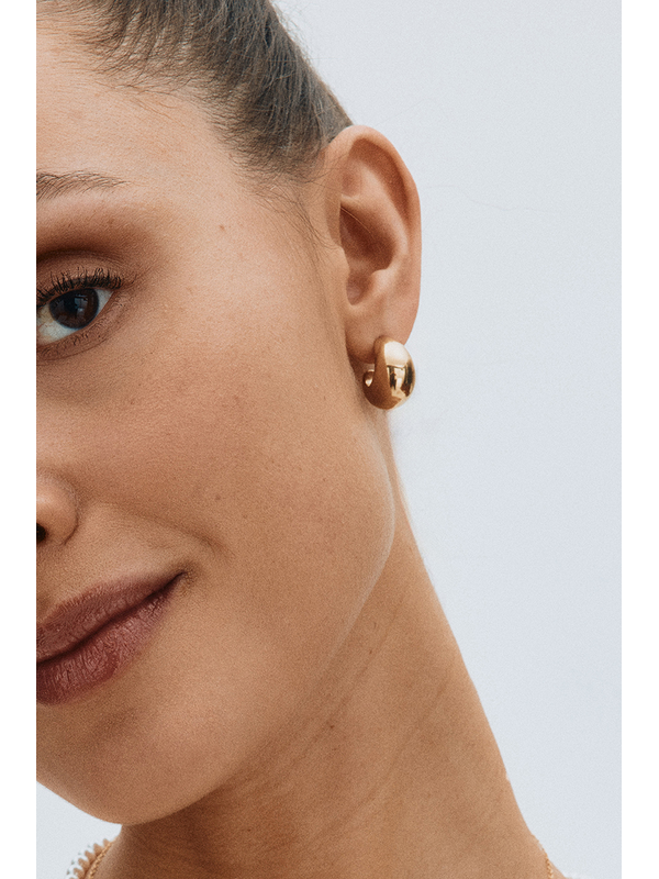 Edblad Bold Creole Gold Small Earrings