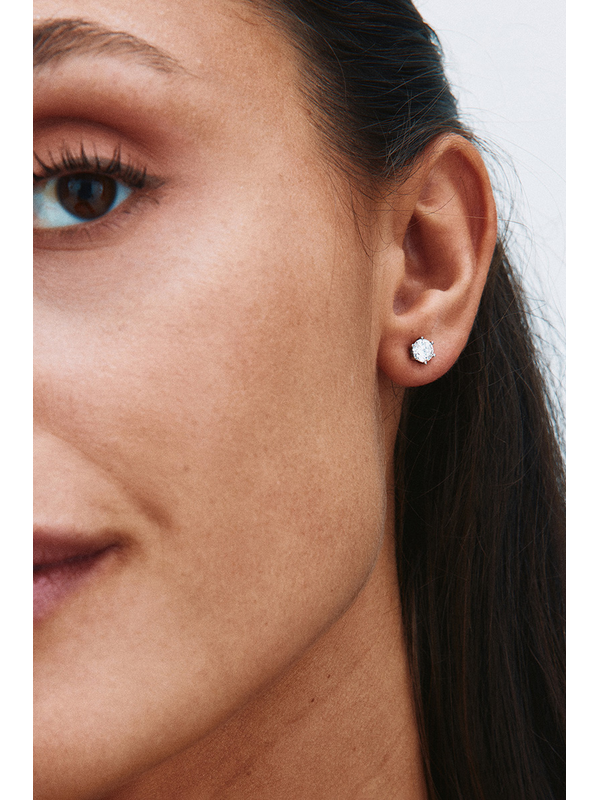 Edblad Crown Stud Large Silver Earrings