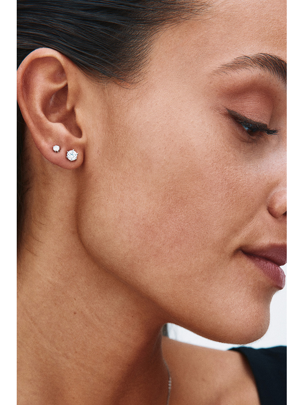 Edblad Crown Stud Small Silver Earrings