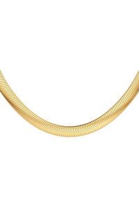 Edblad Herringbone Large Gold Necklace