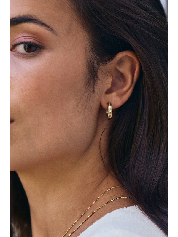 Edblad Josefin Hoops Gold Earrings
