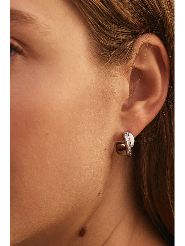 Edblad Andorra Duo Cresoles Silver Small Earrings