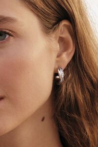 Edblad Andorra Duo Cresoles Silver Large Earrings