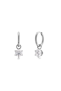 Edblad Crown Hoops Silver Earrings