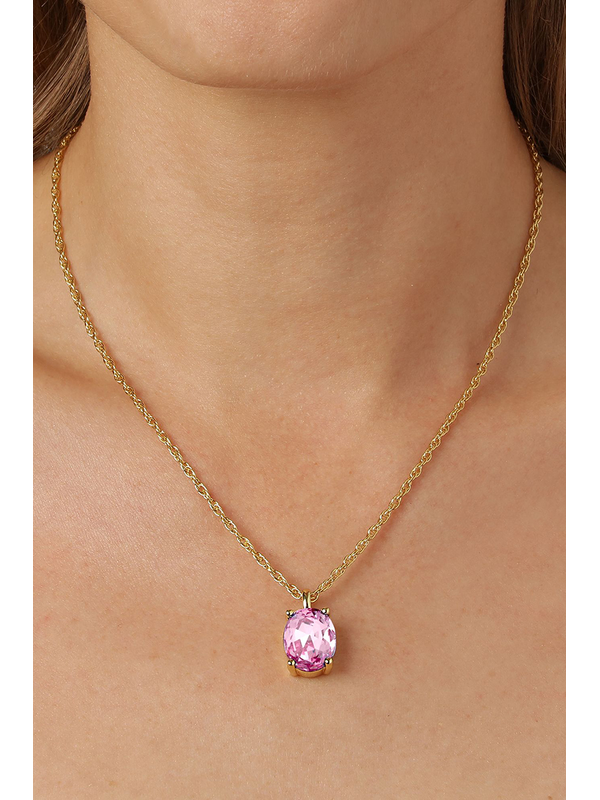 Dyrberg Kern Barga Gold Light Rose Necklace