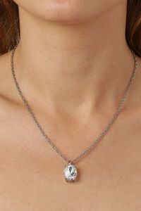 Dyrberg Kern Barga Silver Crystal Necklace