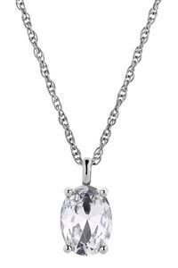 Dyrberg Kern Barga Silver Crystal Necklace