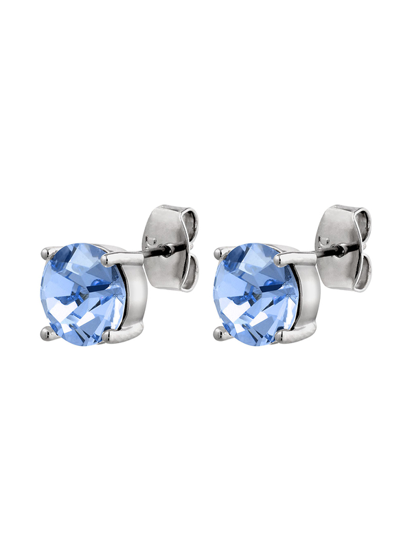 Dyrberg Kern Daze Silver Light Sapphire Earrings