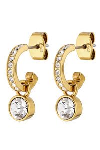 Dyrberg Kern Dessa Gold Crystal Earrings