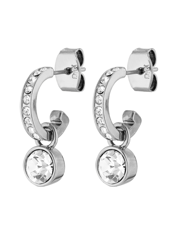 Dyrberg Kern Dessa Silver Crystal Earrings