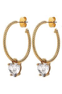 Dyrberg Kern Elana Gold Crystal Earrings