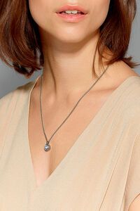 Dyrberg Kern Ette Silver Light Blue Necklace