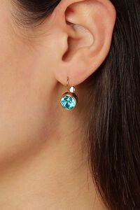 Dyrberg Kern Louise Gold Aqua Earrings