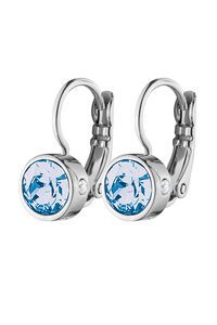 Dyrberg Kern Madu Silver Light Sapphire Earrings