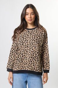 Stella + Gemma Newport Snow Leopard Sweat