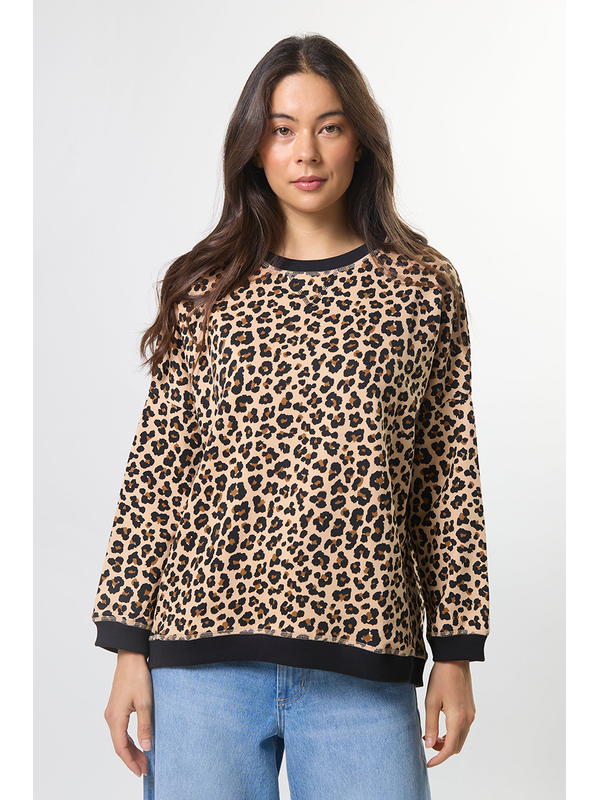 Stella + Gemma Newport Snow Leopard Sweat