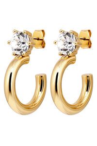 Dyrberg Kern Quinte Gold Crystal Earrings