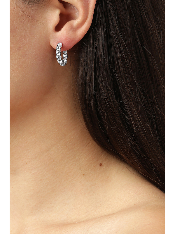 Dyrberg Kern Raquel Silver Crystal Earrings