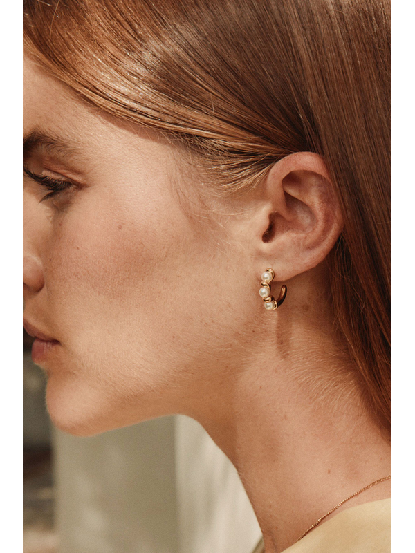 Edblad Margot Hoops Small Gold Earrings