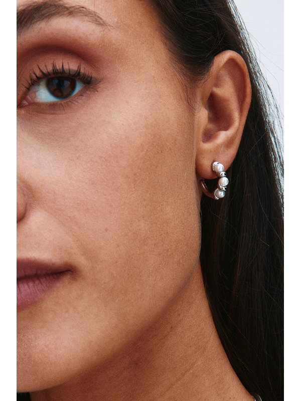 Edblad Margot Hoops Small Silver Earrings