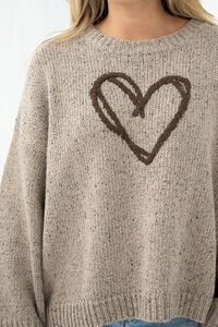 Fria The Label Melange Heart Jumper 