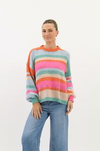 Worthier Ashlyn Rainbow Stripe Knit