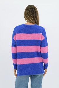 Worthier Mika Wool Blend Relaxed Fit Stripe Knit