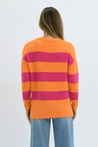 Worthier Mika Wool Blend Relaxed Fit Stripe Knit