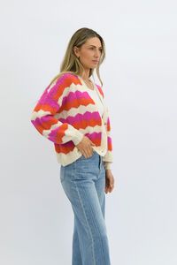 Worthier Saffi Wave Stripe Cardigan 