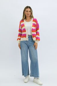Worthier Saffi Wave Stripe Cardigan 