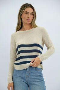 Worthier Sorrento Linen Cotton Stripe Knit 