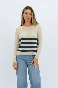 Worthier Sorrento Linen Cotton Stripe Knit 