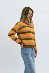 Worthier Tate Multi Tone Stripes Wool Blend Knit