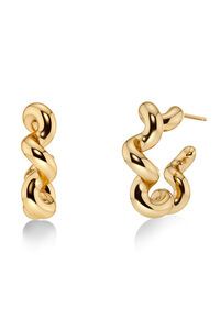 Edblad Spiral Hoops Large Gold Earrings