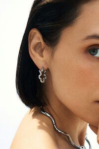 Edblad Spiral Hoops Large Silver Earrings
