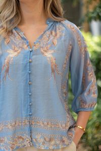 Fria The Label Placement Print Blouse