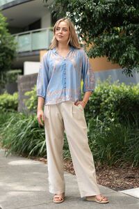Fria The Label Placement Print Blouse