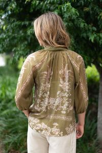 Fria The Label Placement Print Blouse