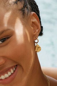 Edblad Petal Hoops Gold Earrings