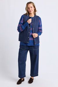Elm Polly Quilted Denim Vest 