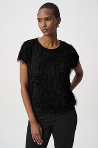 Joseph Ribkoff Novelty Fringe Top